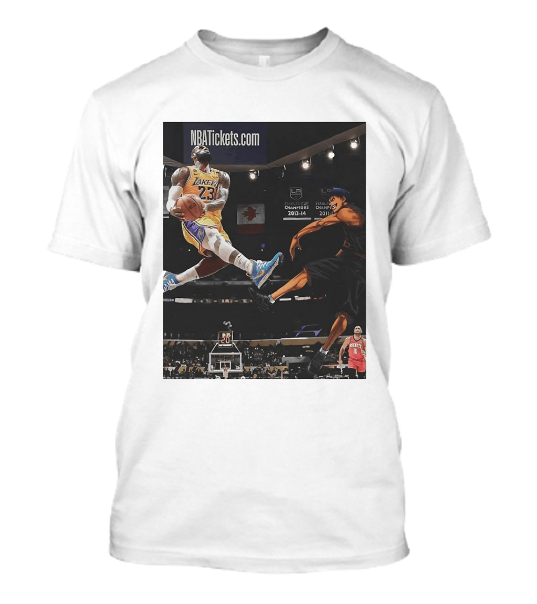 Alley Oop Lakers 23 NBA Anime Champions 2013 14 2017 18 T-Shirt