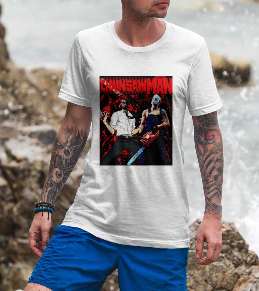 Chainsaw Man Shady Anime Horror T-Shirt