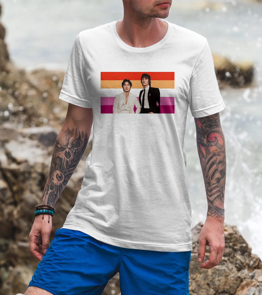 Hudson Williams Connor Storrie Lesbian Pride Flag Themes T-Shirt