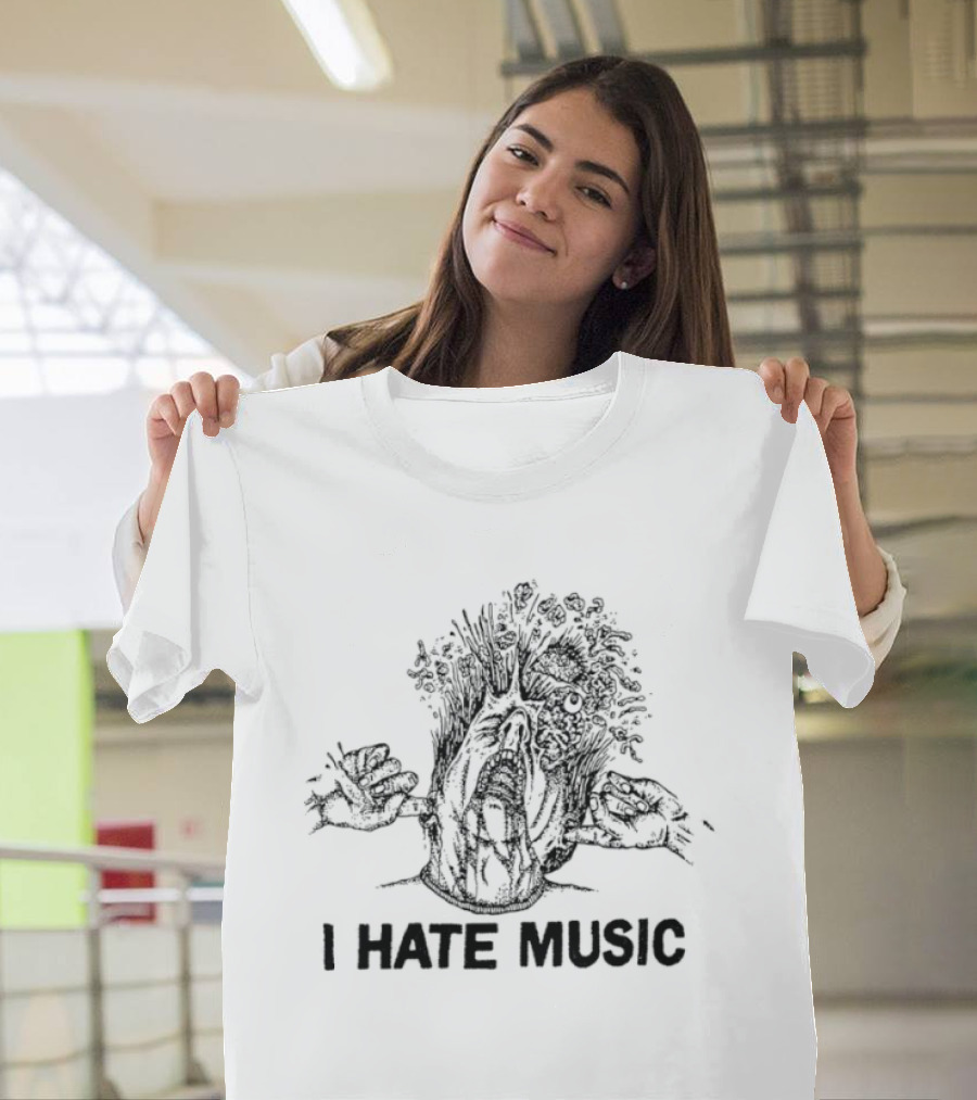 I Hate Music Tree T-Shirt