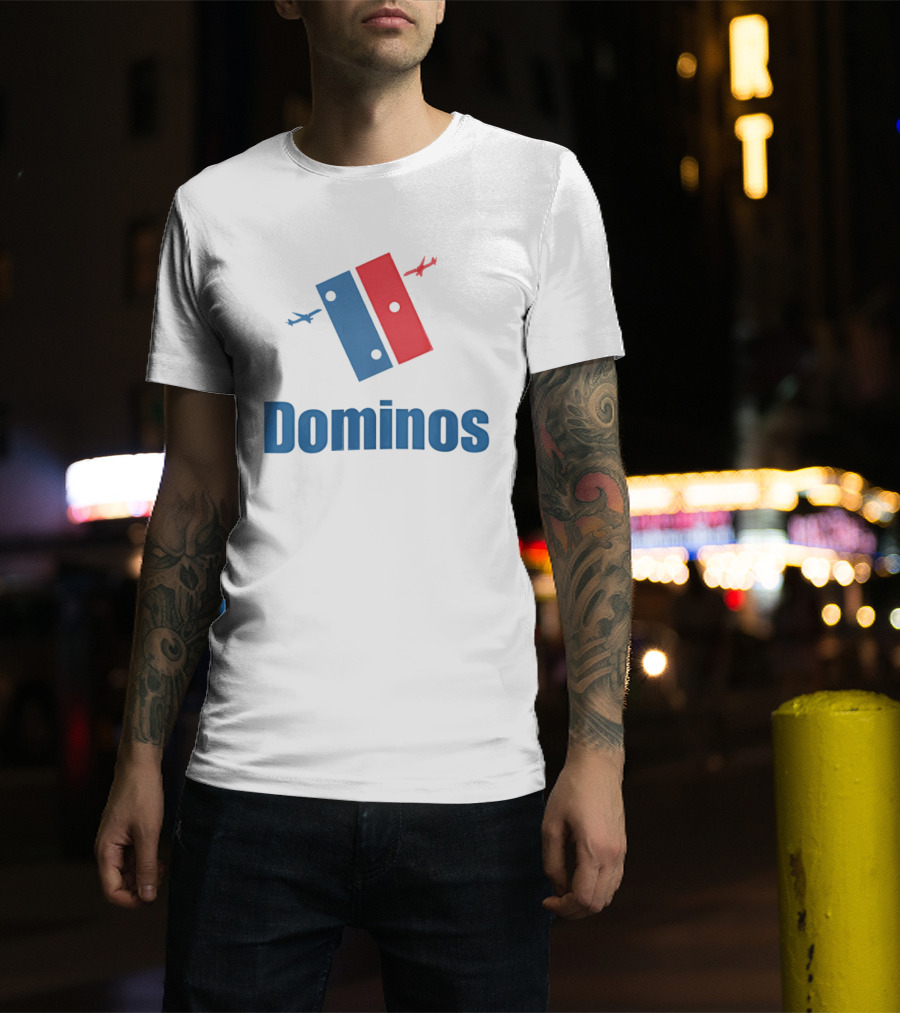 Dominos 9.11 Parody With Plane T-Shirt