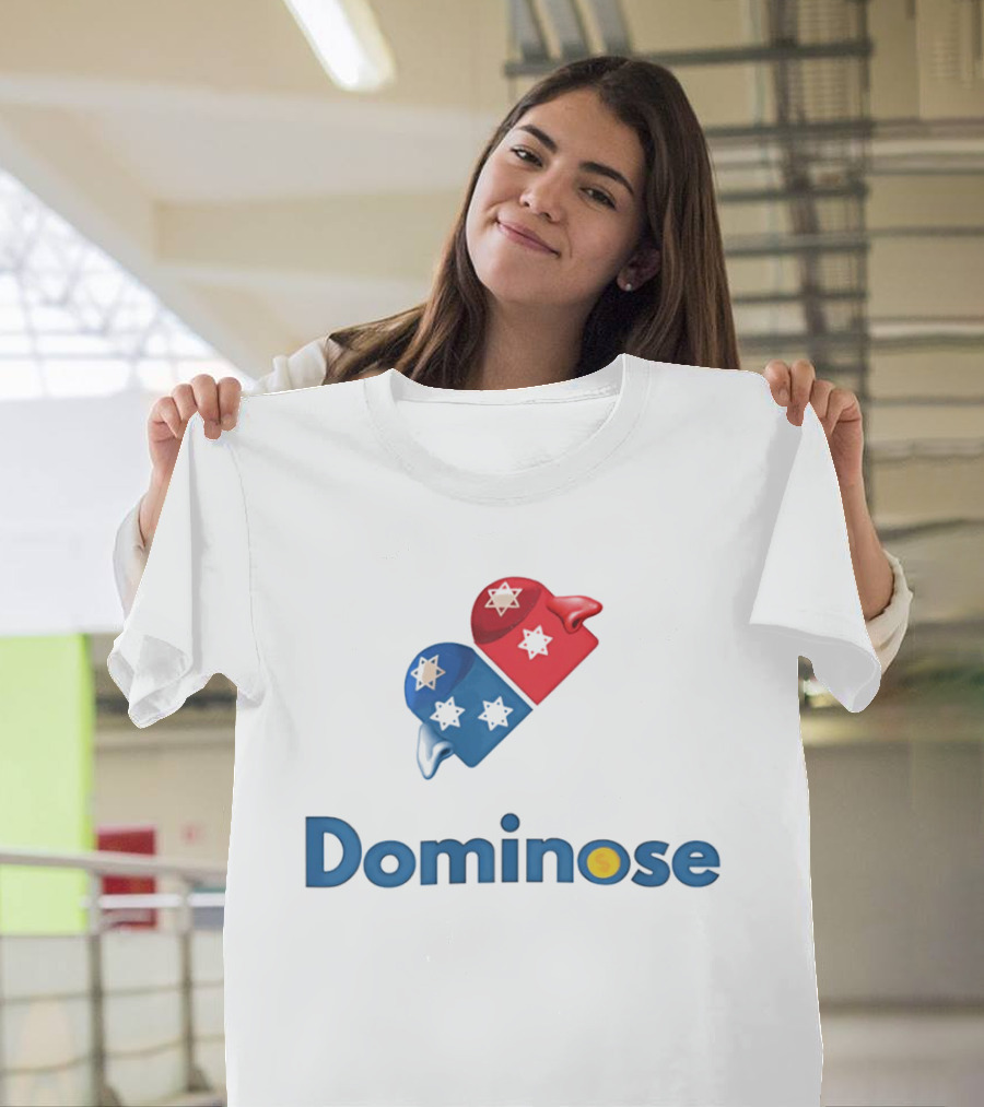 Dominoes Star Red Blue T-Shirt