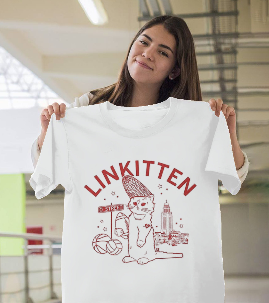 Linkitten Nebraska Cornhuskers Capitol Sports Basketball T-Shirt