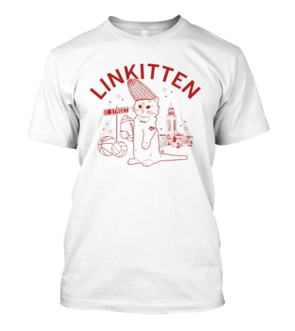 Linkitten O Street Cat Prague Astronomical Tower T-Shirt