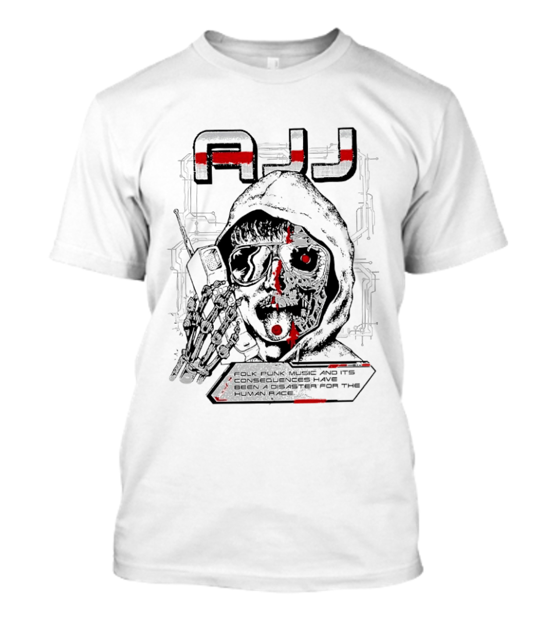 AJJ Lost Media Folk Punk Music Human Memory Exploration T-Shirt