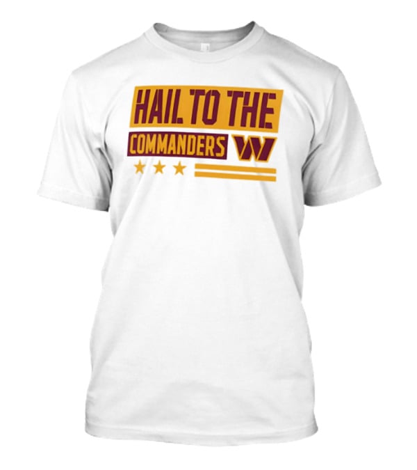 Washington Commanders Hail To The Commanders Fanatics Cream Team Archives T-Shirt