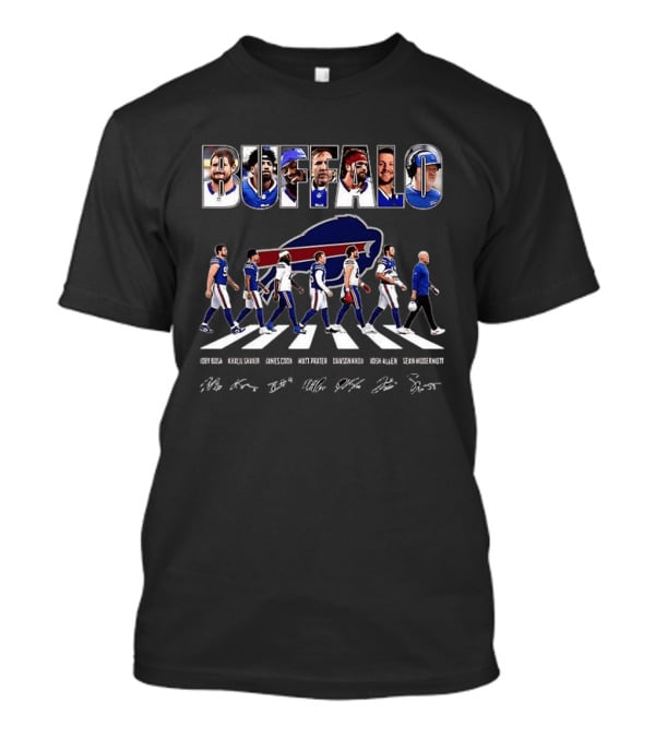 Buffalo Bills Team Walk 2026 Josh Allen Stefon Diggs Matt Milano Micah Hyde Sean McDermott T-Shirt