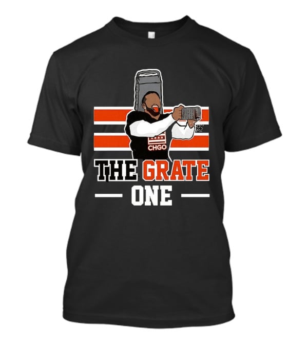 Chicago Bears CHGO The Grate One Caleb Williams Cheese T-Shirt