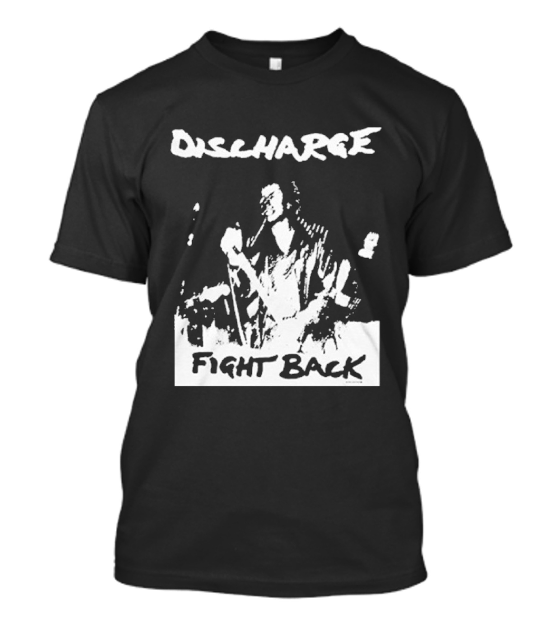 Discharge Fight Back Punk Music Performance T-Shirt