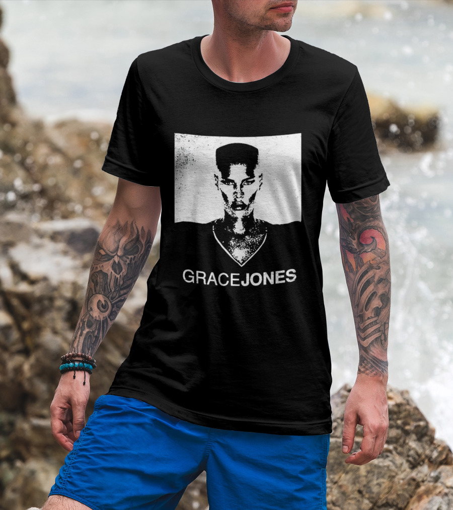 Grace Jones Classic Style Minimalist T-Shirt