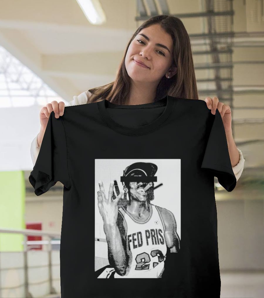 Greg Puciato Fed Pris 23 Censored Basketball Icon Cigarette T-Shirt