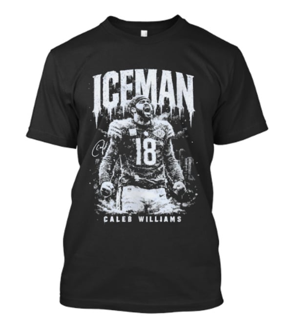 Iceman Caleb Williams 18 Chicago Bears Football T-Shirt