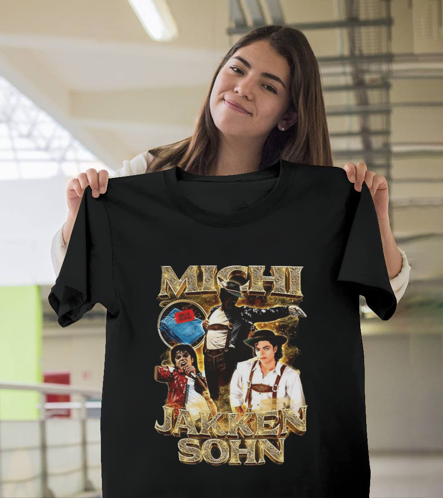 Michi Jakkensohn Billie Jeans Michael Parody Gold T-Shirt