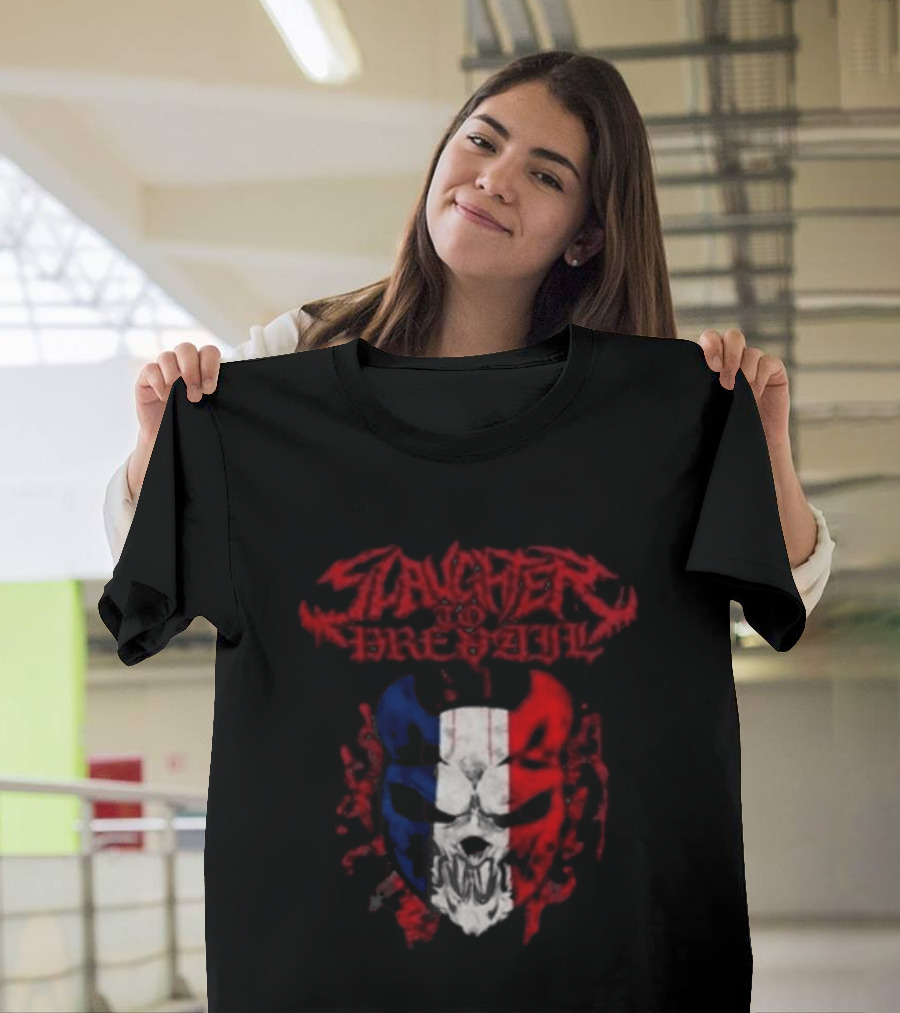 Slaughter To Prevail Mask Paris Pop Up Bataclan France 12 January 2026 Grizzly Winter Tour T-Shirt