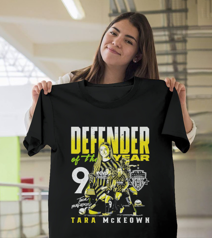 Tara McKeown Washington Spirit Defender Of The Year 2025 Number Nine T-Shirt