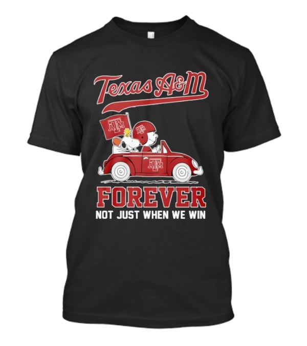 Texas A&M Snoopy And Charlie Brown Forever Not Just When We Win T-Shirt
