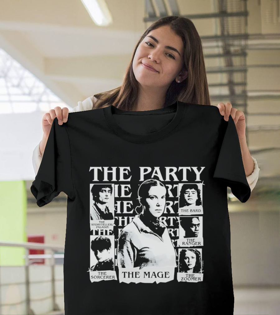 The Party The Rogue The Sorceress The Bard The Warrior The Healer The Mage T-Shirt