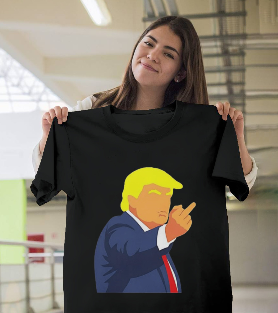 Trump Golden Leader One Finger Salute Iconic Gesture T-Shirt