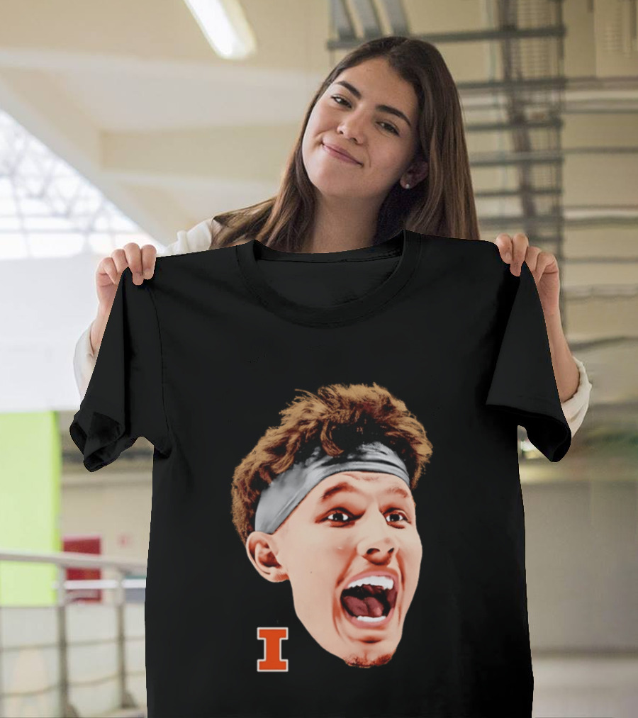 Zvonimir Ivisic Illinois Fighting Illini Big Head Caricature I T-Shirt