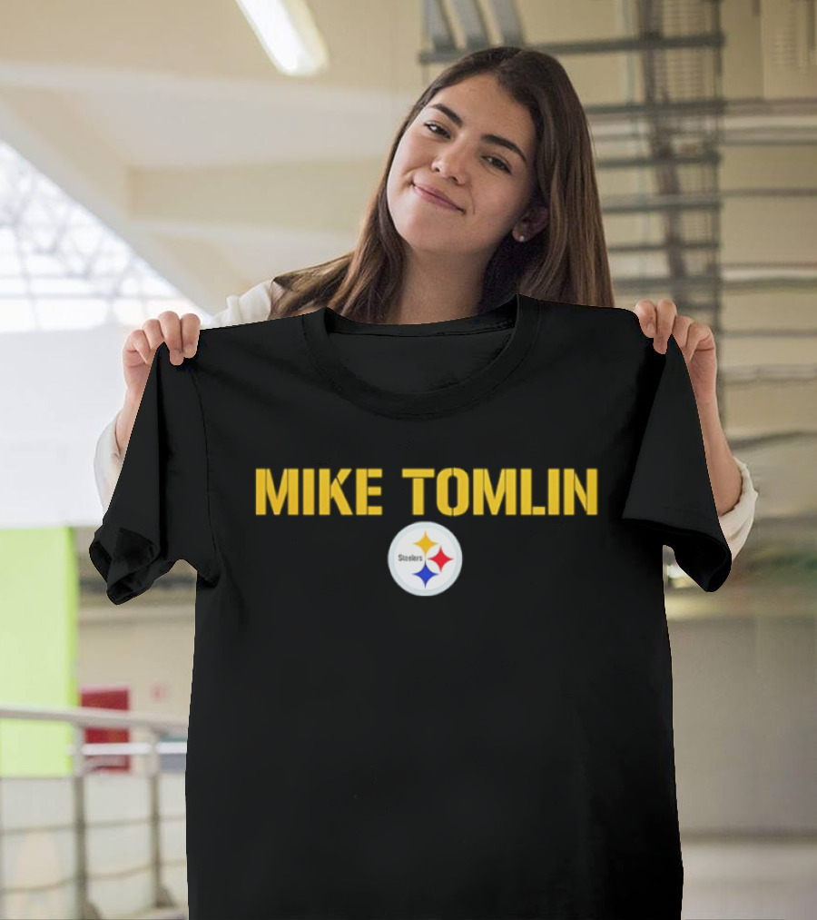 Mike Tomlin Pittsburgh Steelers Logo Football Coach T-Shirt