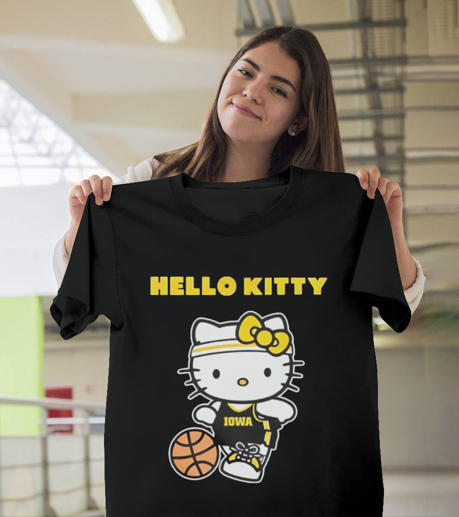 Hello Kitty Iowa Basketball Team Collaboration T-Shirt