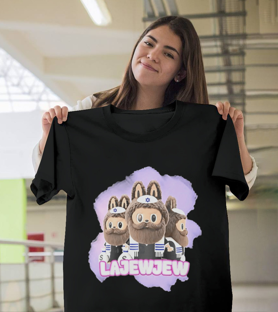Lajewjew Labubu Jewish Rabbi Kippah Star Of David Characters T-Shirt