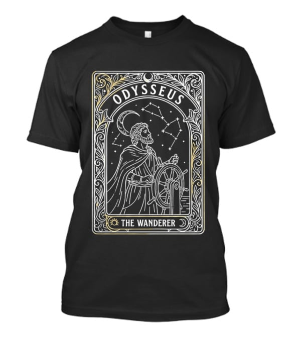 Odysseus The Wanderer Tarot Card Greek Mythology Constellation T-Shirt
