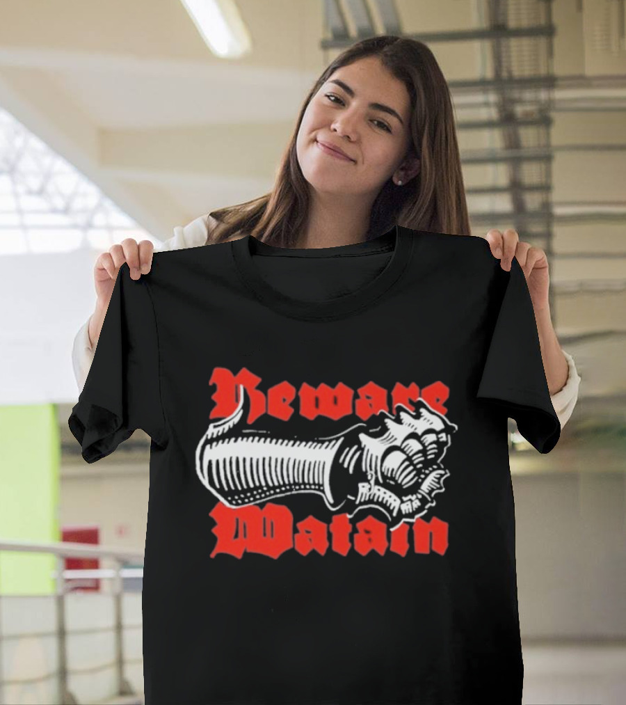 Beware Watain Gothic Spiked Fist T-Shirt