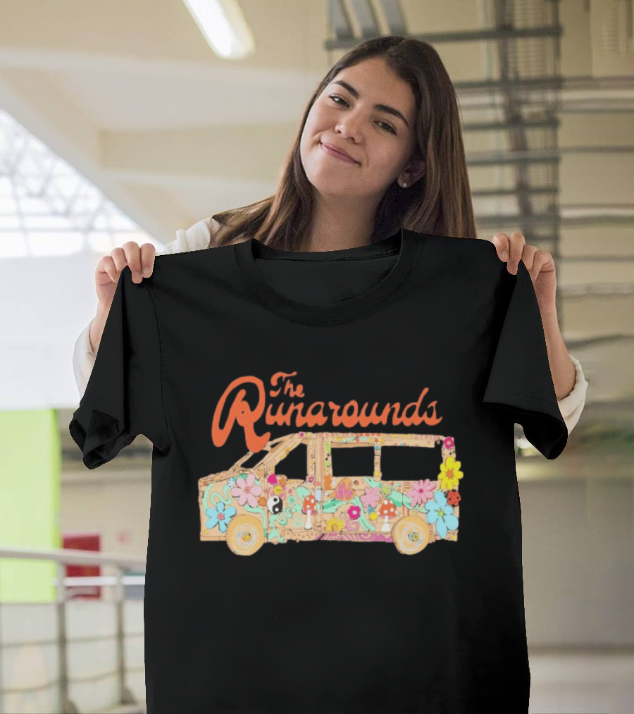 The Runarounds Minivan Flower Power Retro Psychedelic T-Shirt