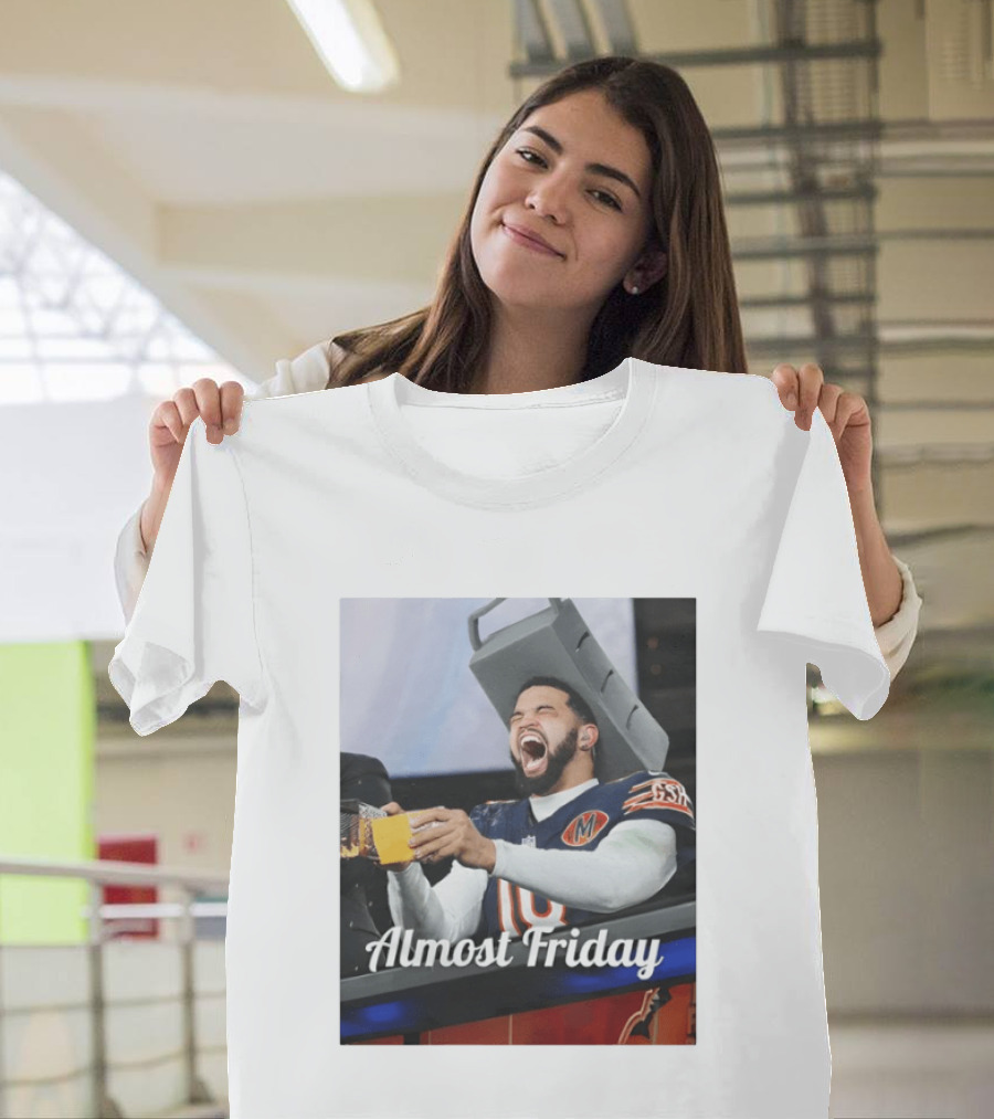 Almost Friday Cheese Grater Chicago Football Game Day Humor T-Shirt