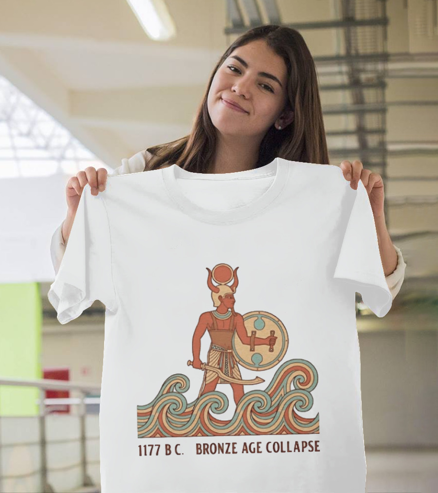 1177 BC Bronze Age Collapse Sea People Ancient Mediterranean Warrior T-Shirt