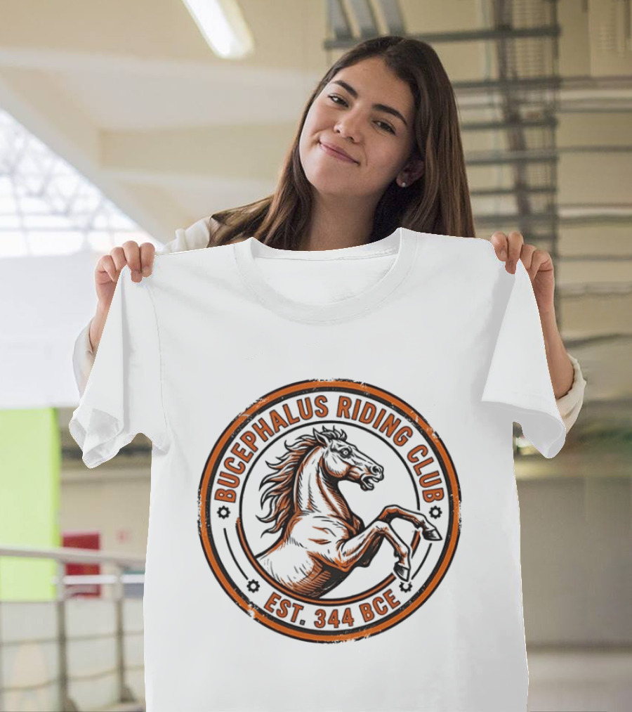 Bucephalus Riding Club Est 344 BCE Vintage Horse T-Shirt