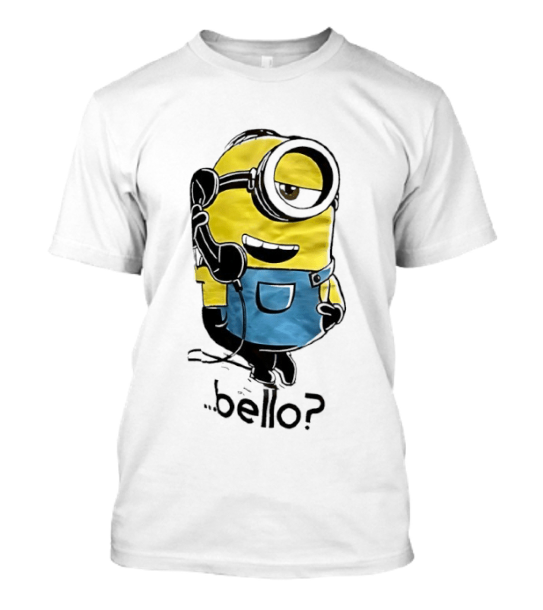Despicable Me Minions Bello Yellow Character With Blue Overalls T-Shirt