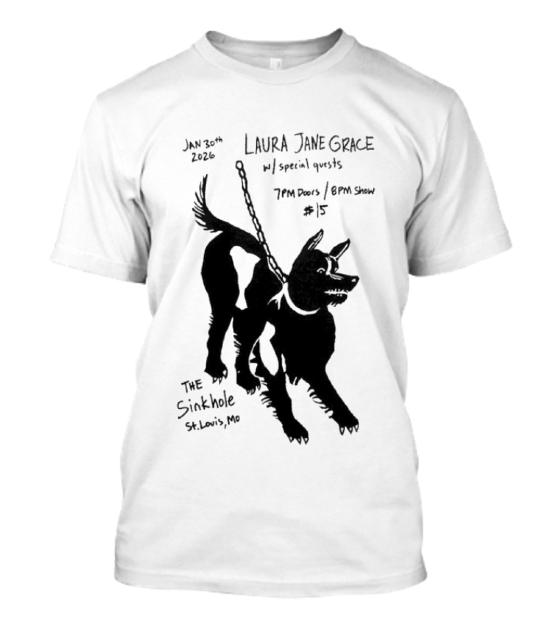 Laura Jane Grace With Special Guests The Sinkhole St Louis MO January 30 2026 T-Shirt