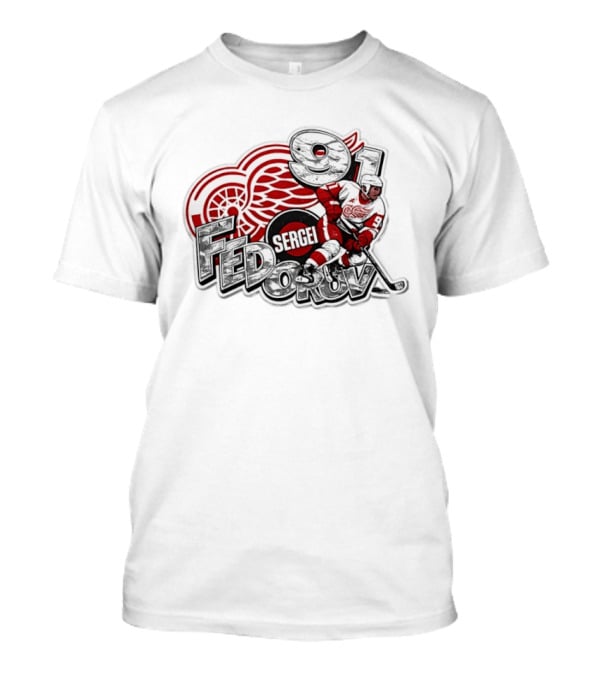 Sergei Fedorov Detroit Red Wings 91 Hockey Legend T-Shirt