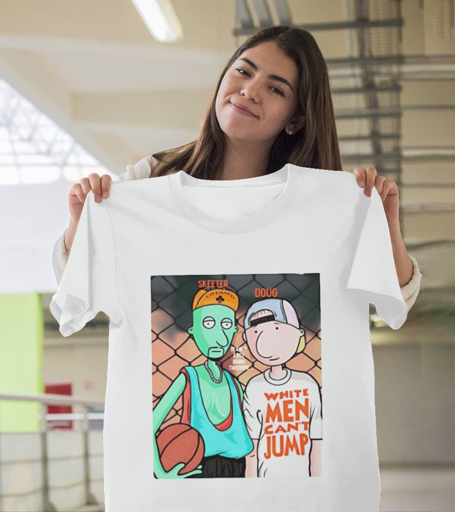Skeeter Doug Basketball White Men Can't Jump Cartoon Characters T-Shirt