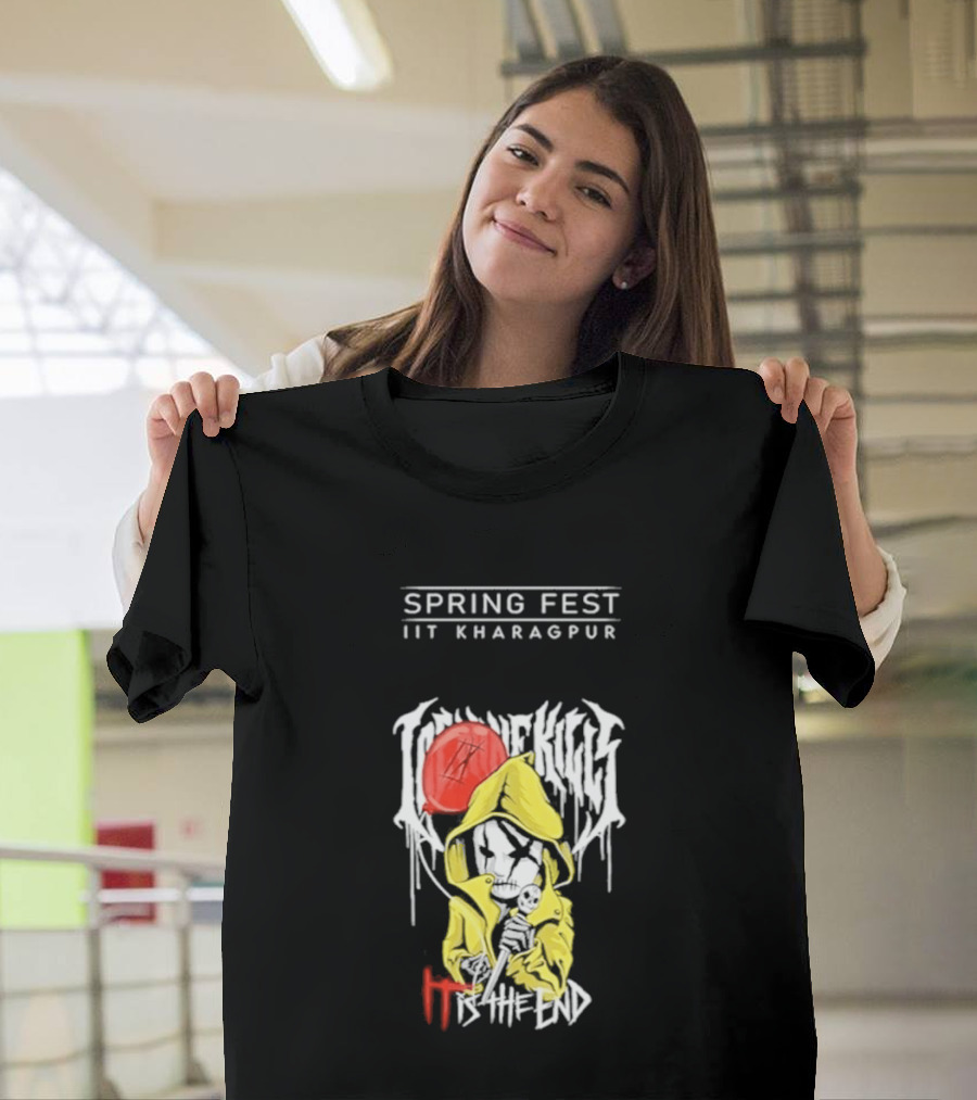 Spring Fest IIT Kharagpur Ice Nine Kills Clown Yellow Raincoat T-Shirt