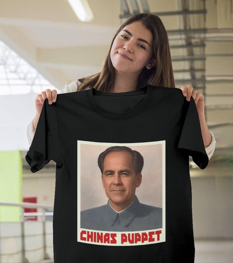 Mark Carney China's Puppet Mao Suit Caricature T-Shirt