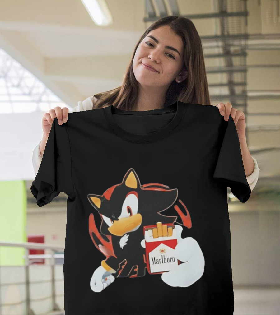 Shadow The Hedgehog Marlboro Red Pack T-Shirt