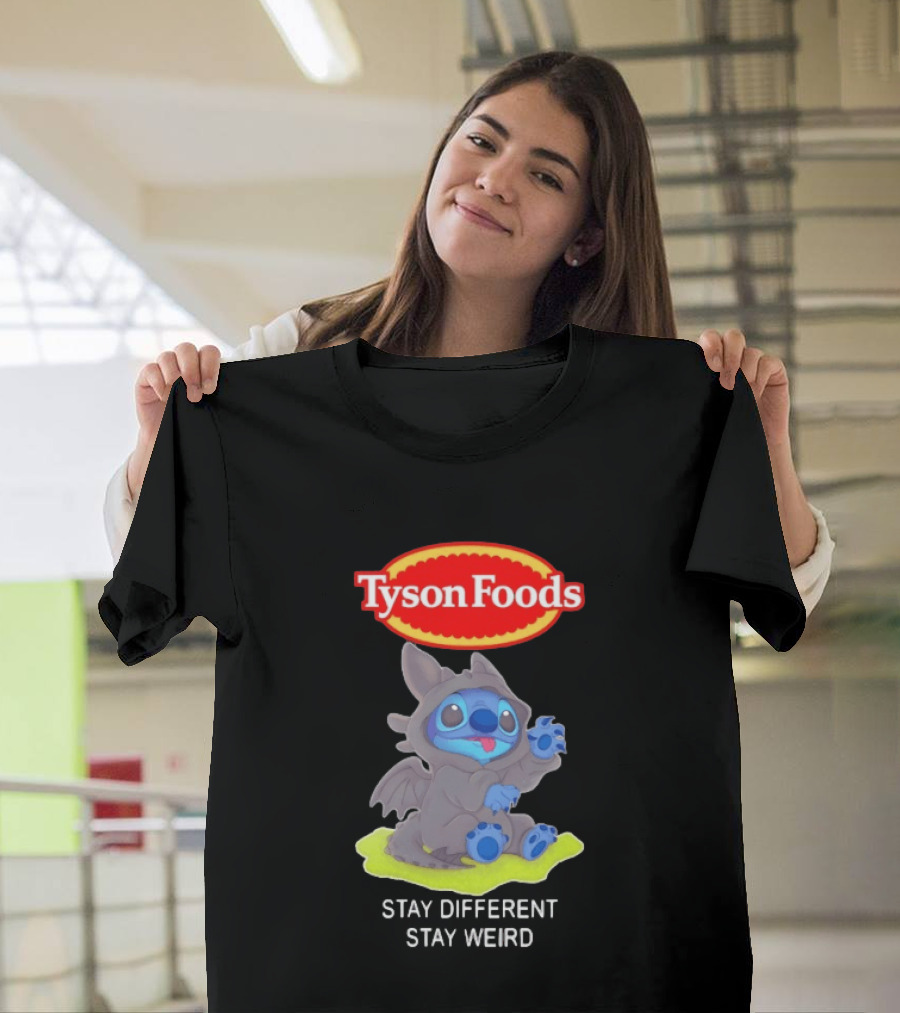 Tyson Foods Toothless Stitch Stay Different Stay Weird T-Shirt