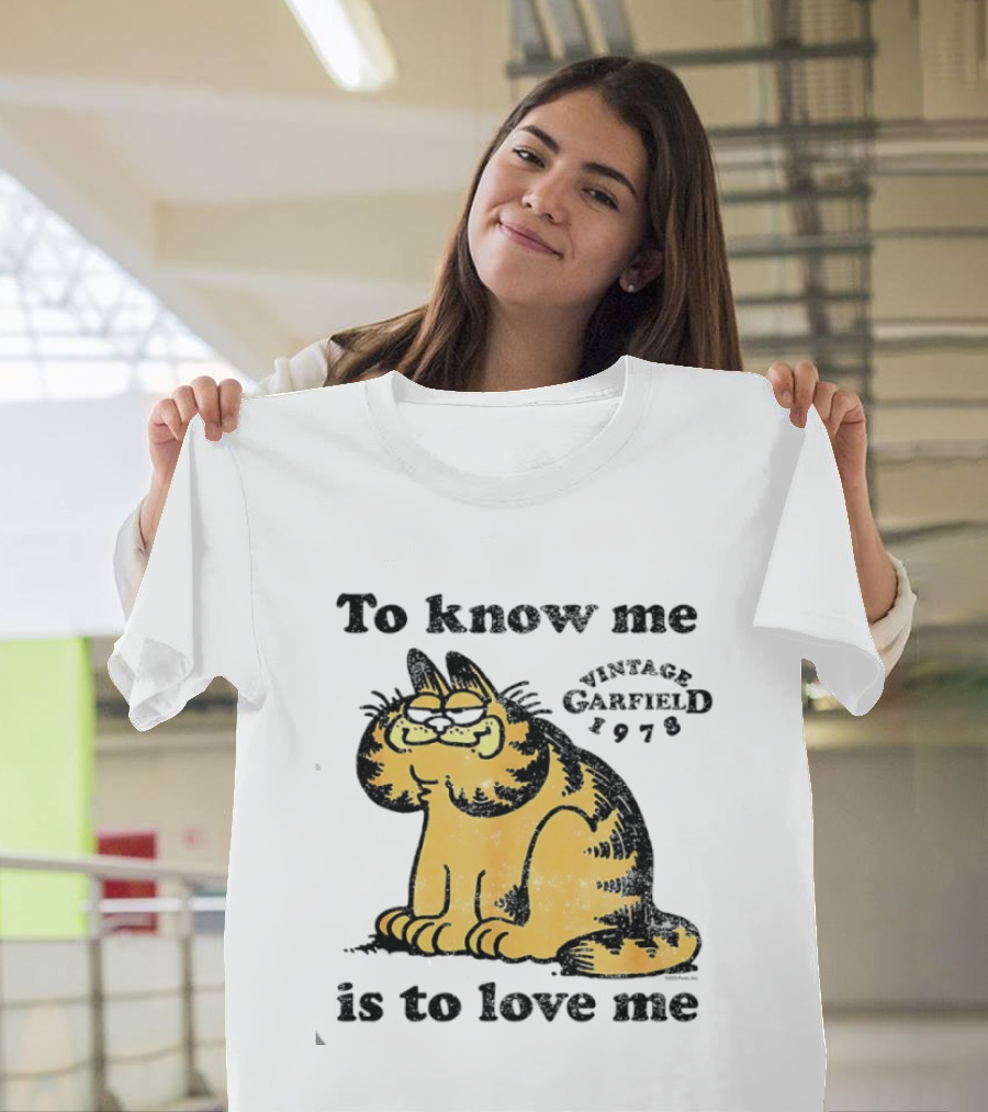 Vintage Garfield 1978 To Know Me Is To Love Me T-Shirt