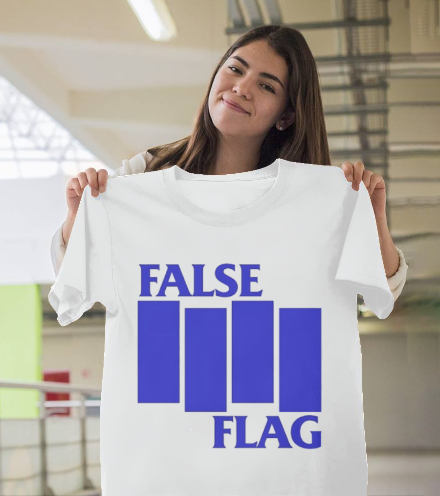 False Flag Bars Blue T-Shirt