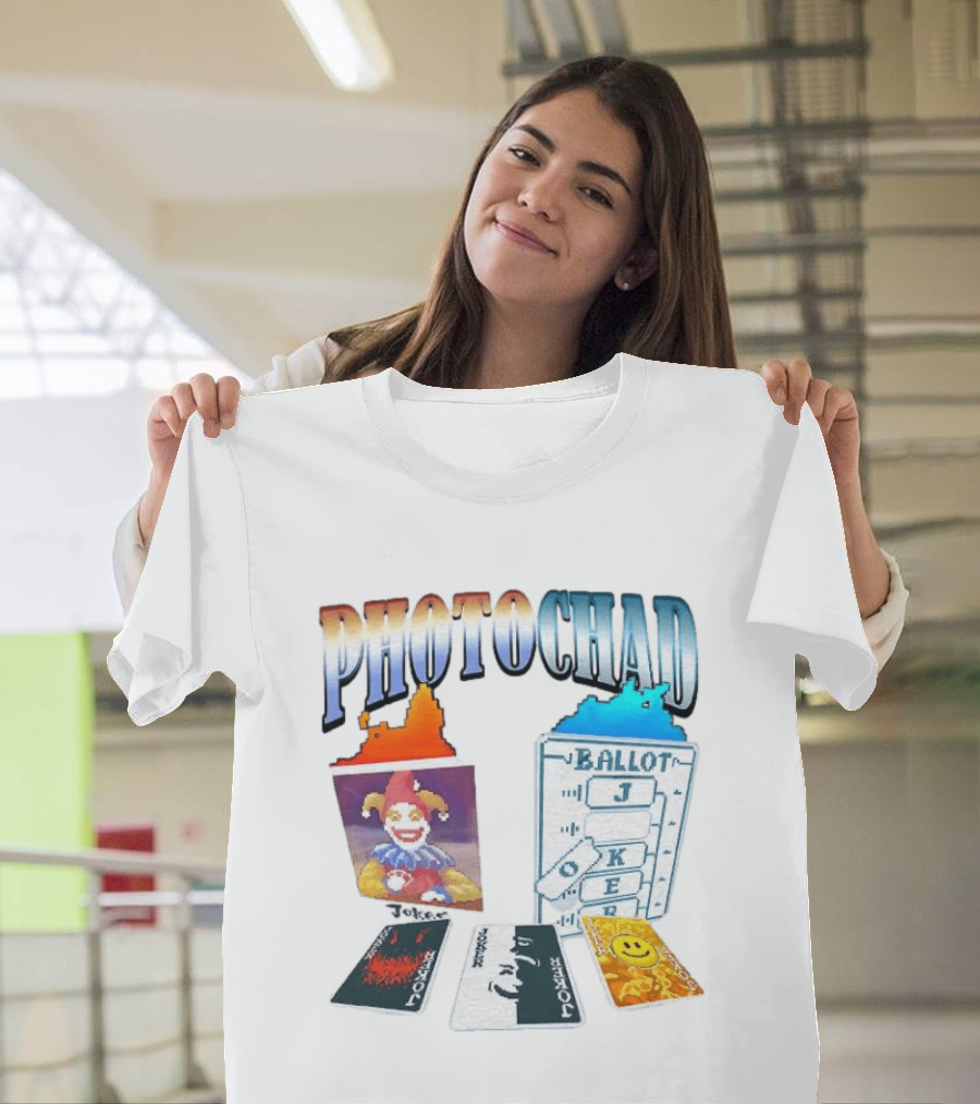 Photochad Joker Ballot Cards Smiley Face Jester T-Shirt