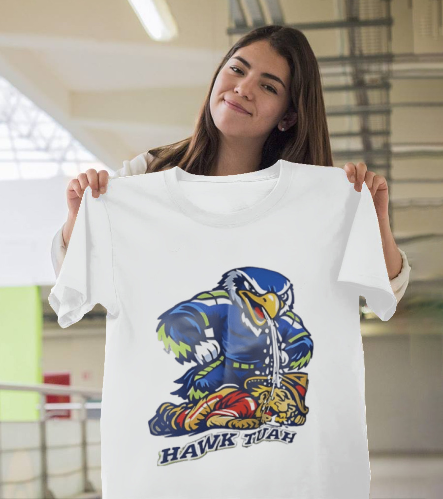 Seattle Seahawks Vs San Francisco 49ers Hawk Tuah Rivalry Showdown T-Shirt