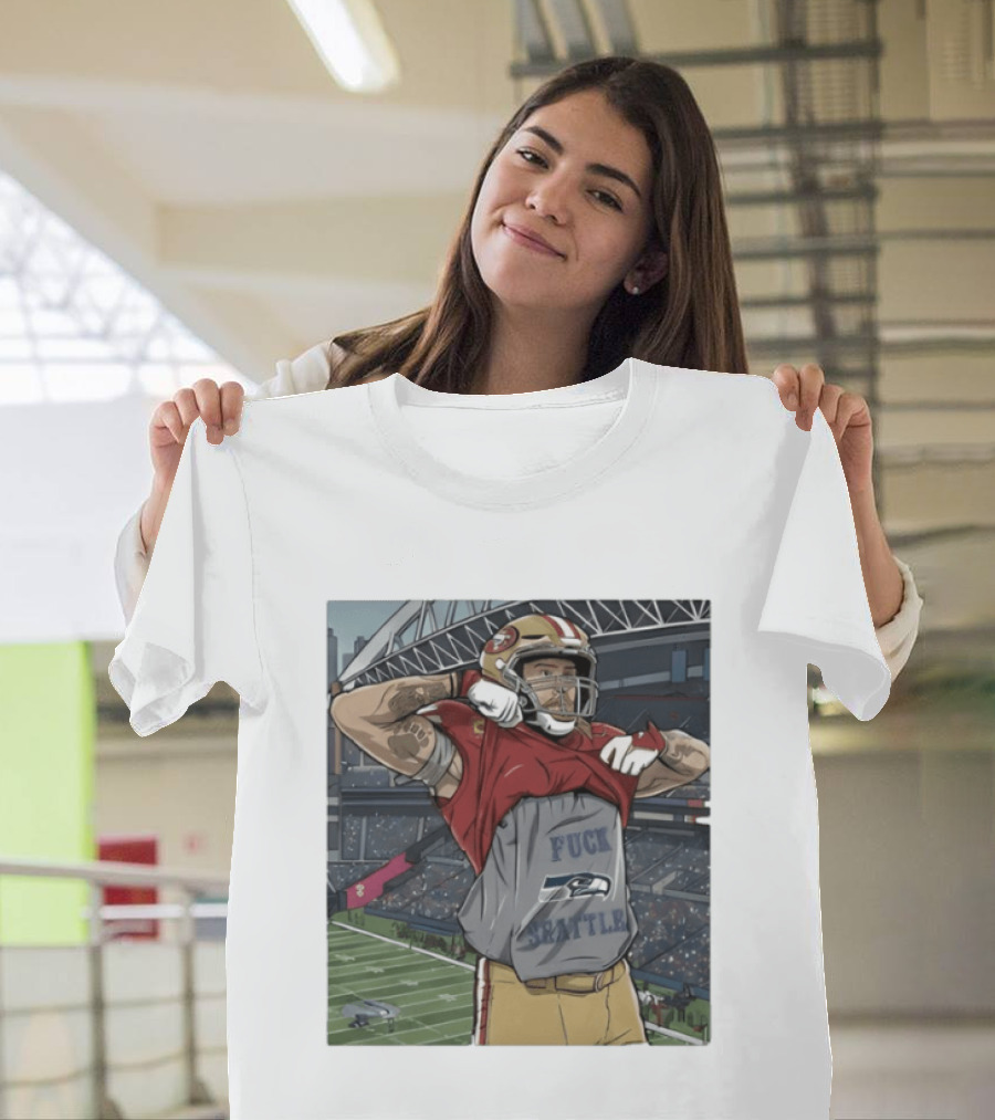 SF 49ers George Kittle Rivalry Message Seattle Game Day T-Shirt
