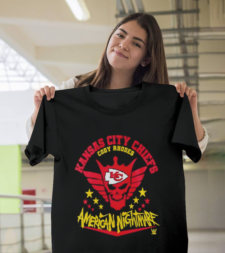 Kansas City Chiefs Cody Rhodes KC American Nightmare Stars T-Shirt