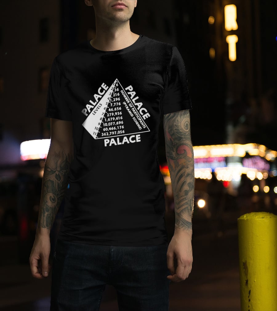 Palace Pyramid Scheme Participants Numbers Pyramid T-Shirt