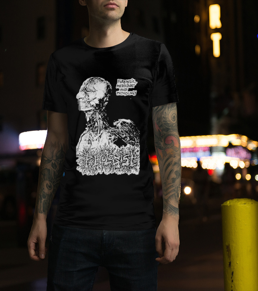 Pathologist Forensic Medicine And Pathology Anatomical Skull And Brain T-Shirt