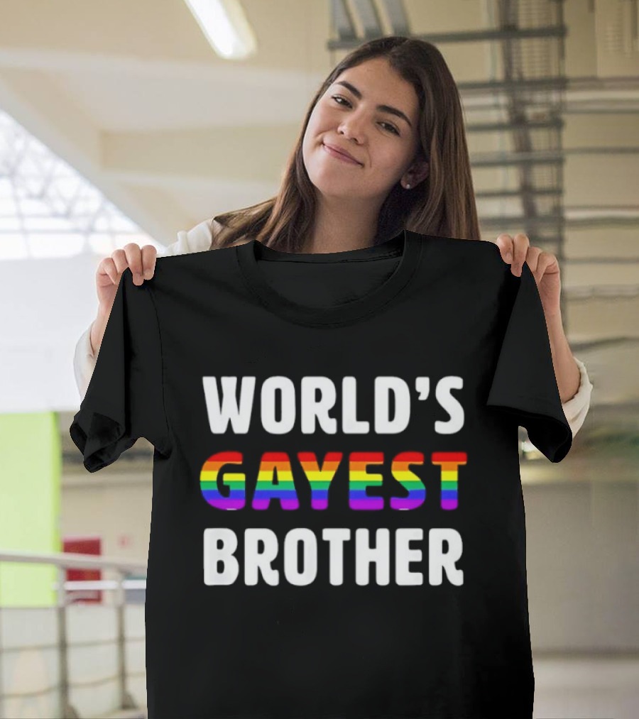 World's Gayest Brother LGBT Pride Rainbow T-Shirt