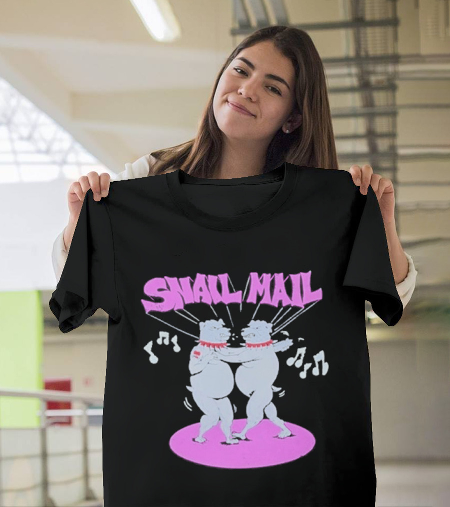 Snail Mail Bulldogs Dance Music Notes Duo T-Shirt